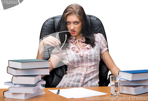 Image of Lady-boss in office