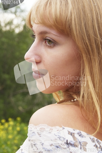 Image of Beautiful blonde girl