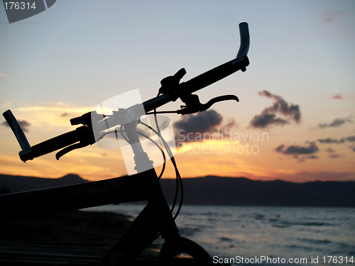 Image of Cycling At The Sunset