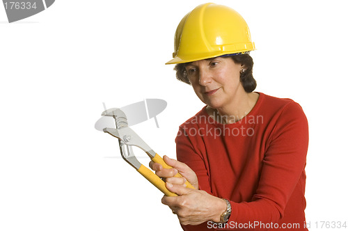 Image of woman with tools