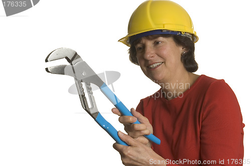 Image of woman with tools