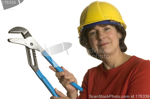 Image of woman with tools