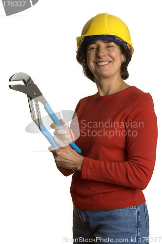 Image of woman with tools