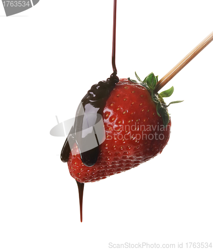 Image of Strawberry in chocolate