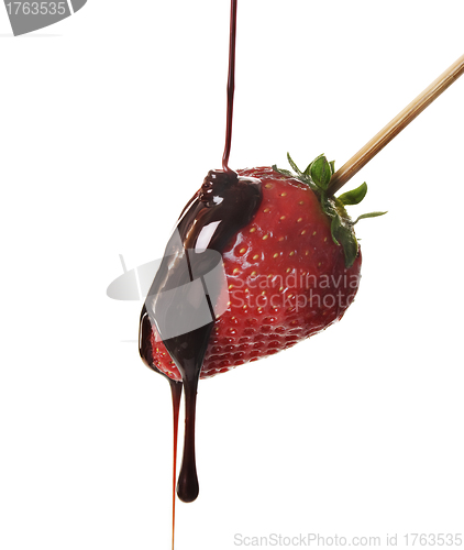 Image of Strawberry in chocolate
