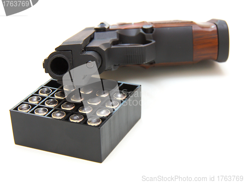 Image of The close up of a pistol 