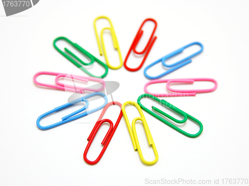 Image of Flower from paper clips