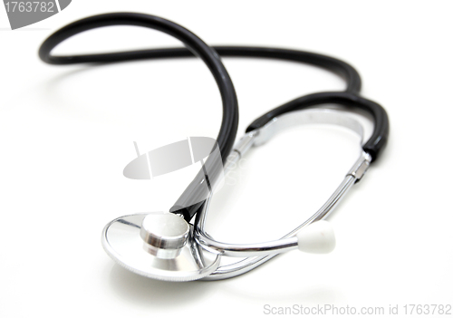 Image of  stethoscope isolated over a white background. 