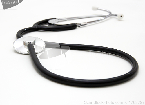 Image of  stethoscope isolated over a white background. 