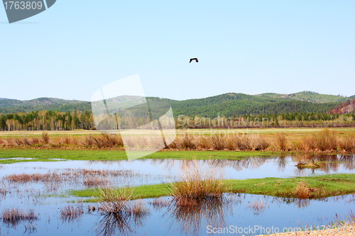 Image of beautiful green mountain landscape