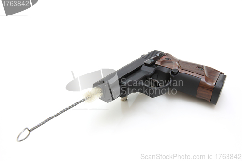 Image of The close up of a pistol  