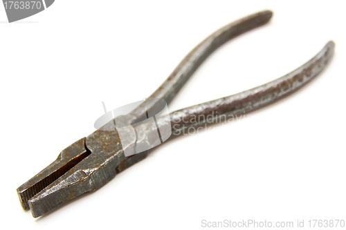 Image of Flat-nose pliers  on a white background