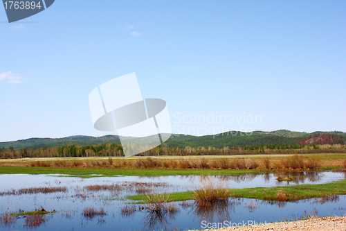 Image of beautiful green mountain landscape