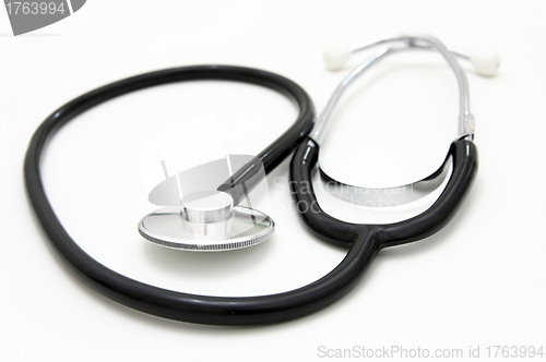 Image of  stethoscope isolated over a white background. 