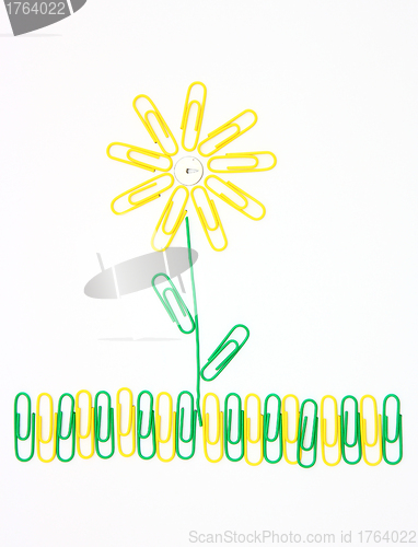 Image of Flower from paper clips