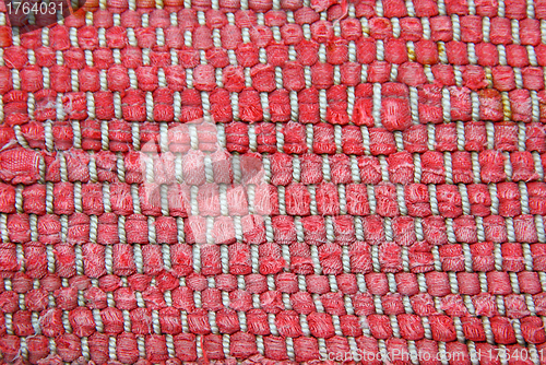 Image of Structure of a knitted fabric. A photo close up.
