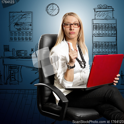 Image of Business Woman In Chair