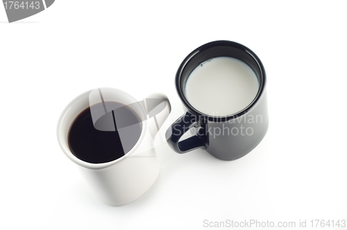 Image of Milk and coffee