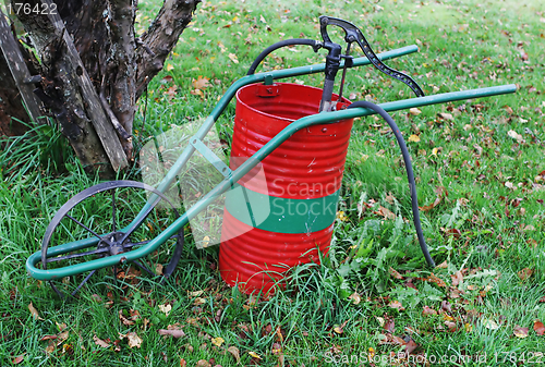 Image of Old-fashioned weed sprayer