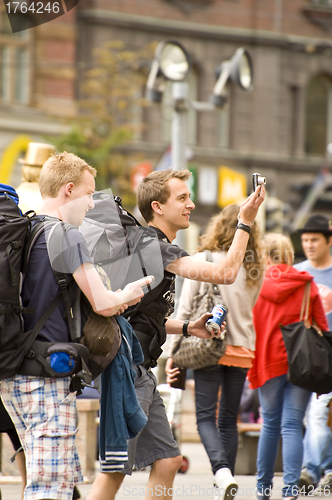 Image of Young tourists 