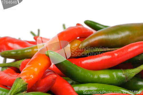 Image of Arrangement of Chili peppers