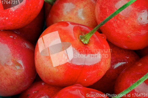 Image of Fresh Cherry background