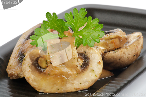 Image of Cooked mushroom sliced