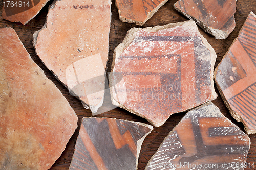 Image of Anasazi Indian pottery artifacts