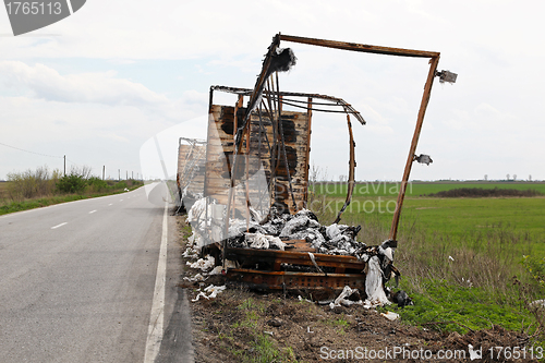 Image of Lorry fire