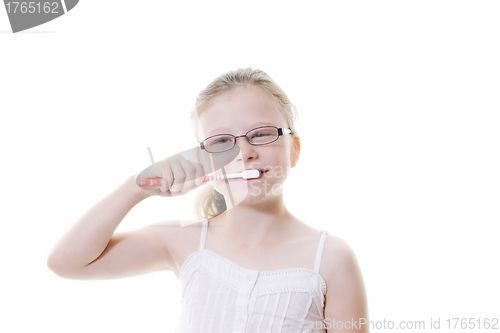 Image of brushing teeth