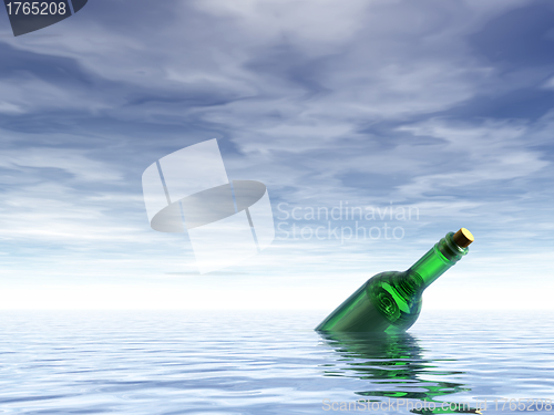 Image of message in a bottle