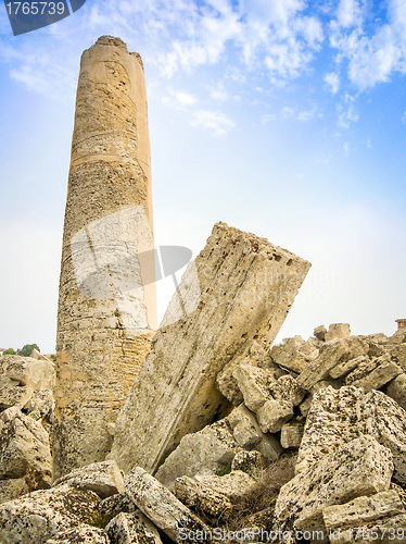 Image of Old roman ruins column