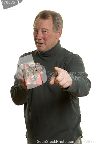 Image of man with gifts