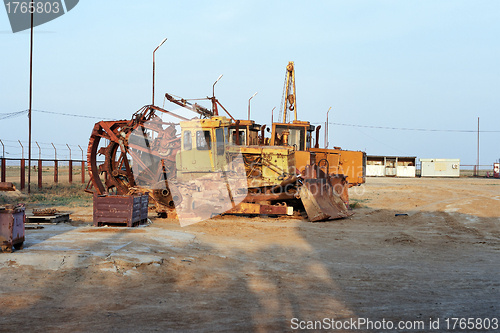 Image of Large industrial excavators