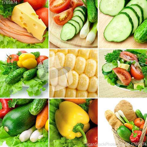 Image of Vegetable collage