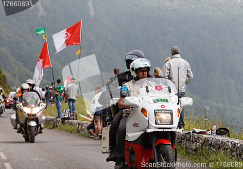 Image of Official bikes during the Tour of France