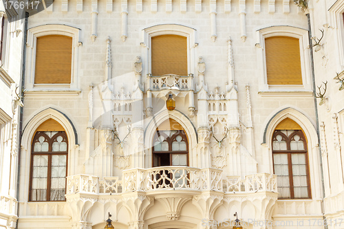 Image of Famous white castle Hluboka nad Vltavou