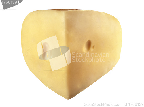 Image of piece of cheese isolated