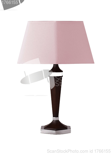 Image of floor lamp isolated on a white background
