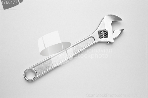 Image of Adjustable wrench isolated on white background