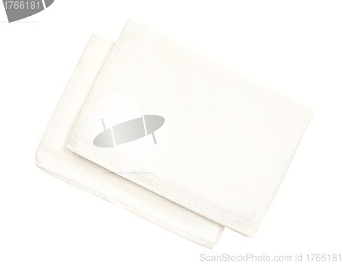 Image of kitchen towels isolated on a white background