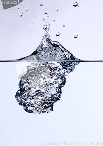 Image of Water splash isolated on white
