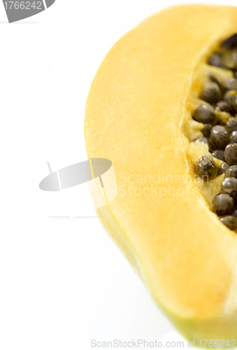 Image of Papaya fruit sliced