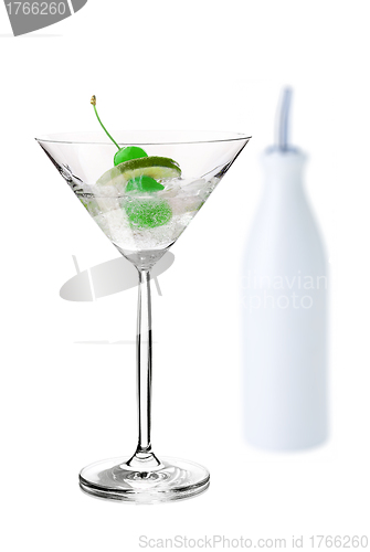 Image of cocktail shaker and glass