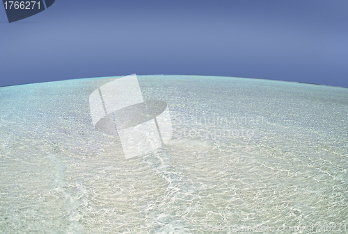 Image of Blue sky,sun and sea