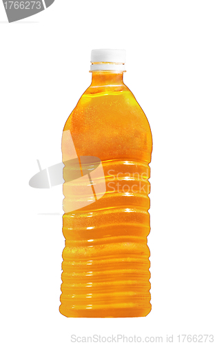 Image of Bottle of orange juice isolated