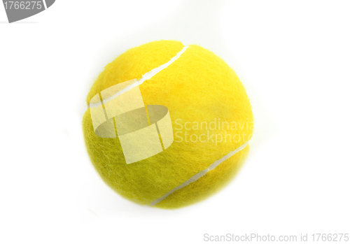 Image of Tennis ball isolated on white