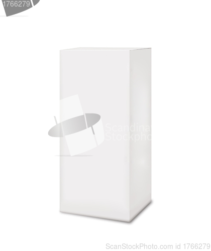 Image of white box isolated