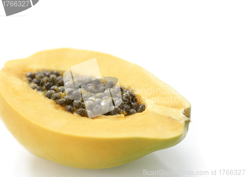 Image of Papaya fruit sliced