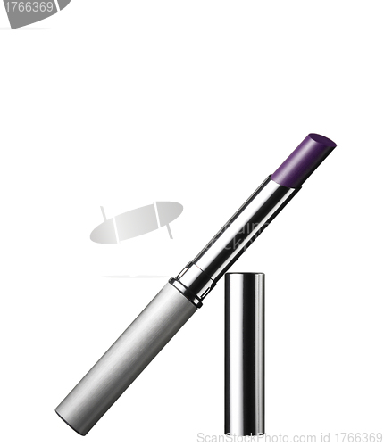 Image of Shiny lipstick isolated on white